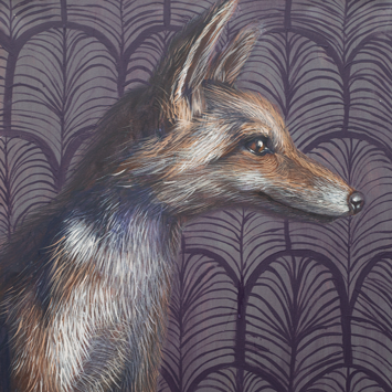 Painting of a fox