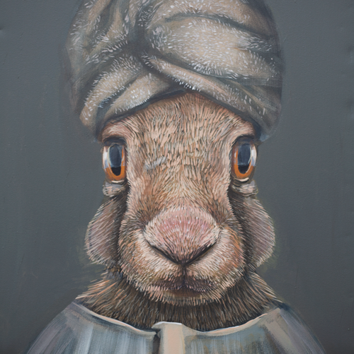 Painting of a rabbit